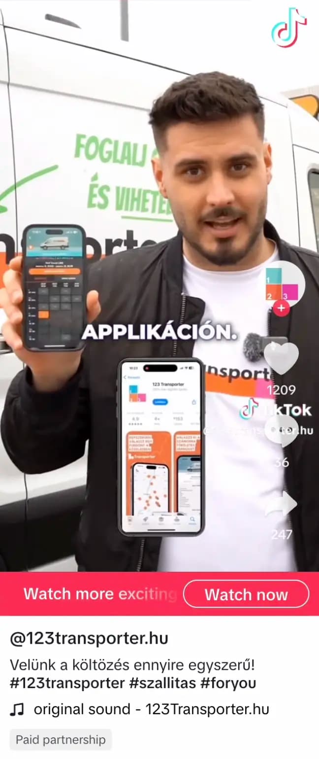 TikTok videó előnézet